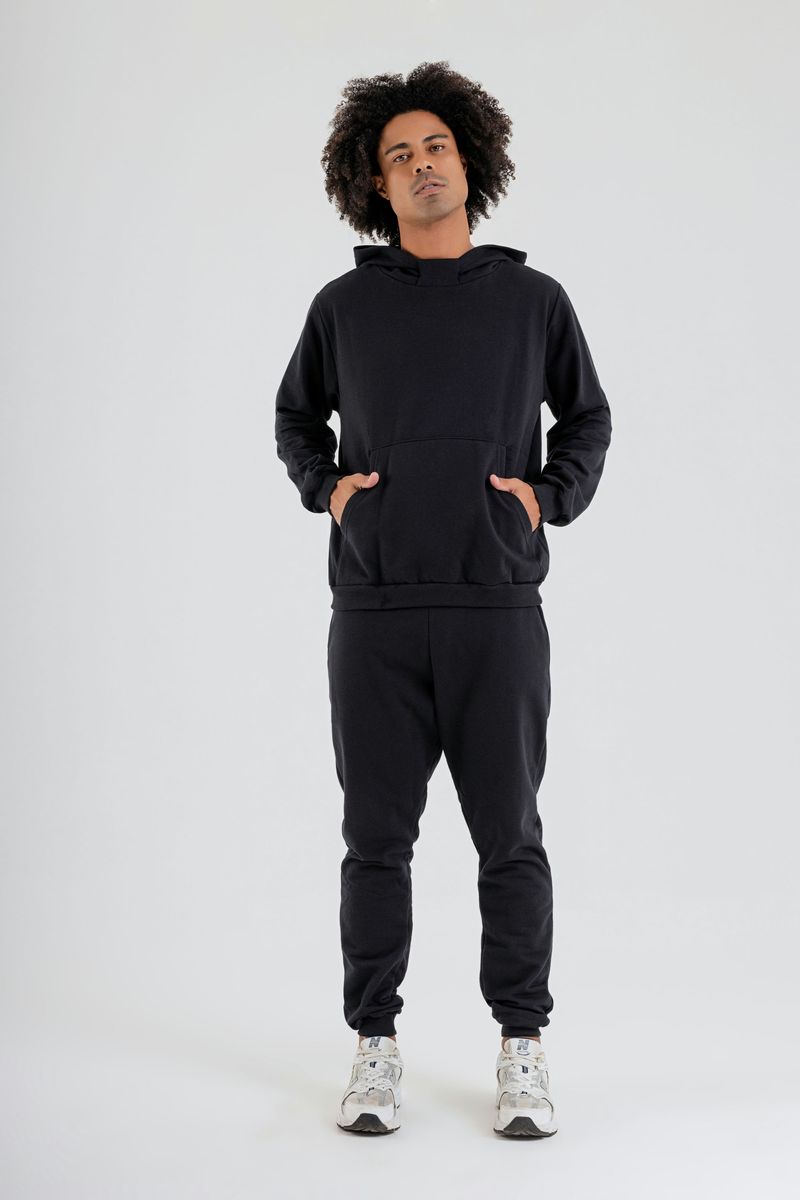 Calca-em-Moletom-Adulto-Masculino--Preto--Just-Basic