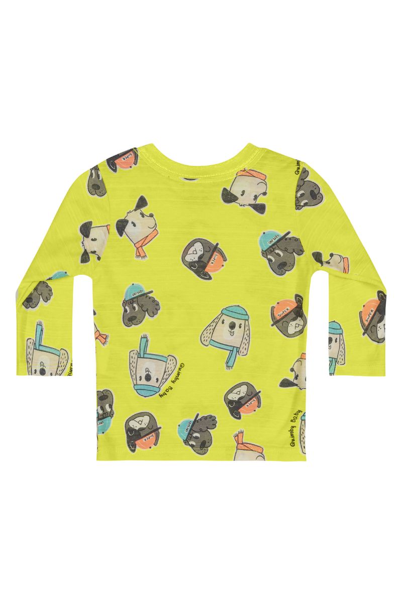 Camiseta-em-Meia-Malha-para-Bebe-Menino--Azul-Marinho--Quimby