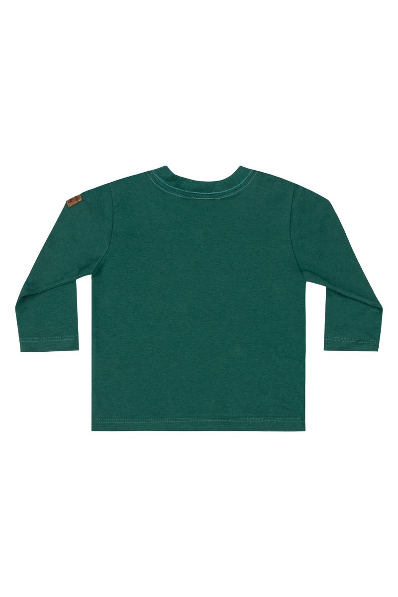 Conjunto-Camiseta-e-Jardineira-para-Bebe-Menino--Marrom--Quimby