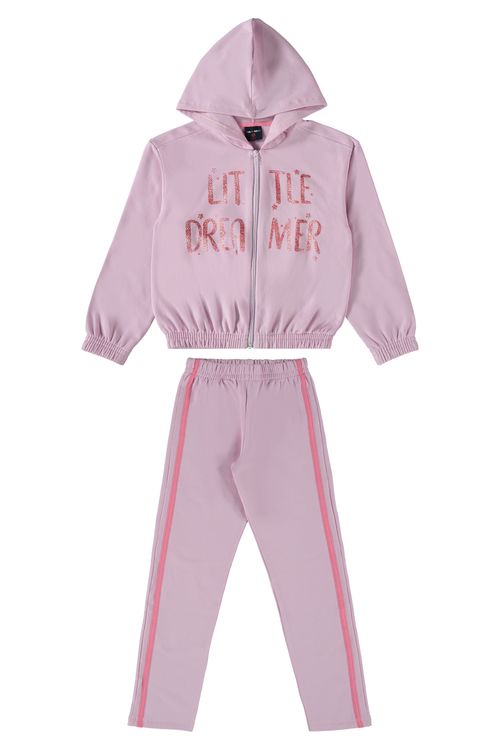 Conjunto Jaqueta e Calça Infantil Menina (Rosa) Guloseima