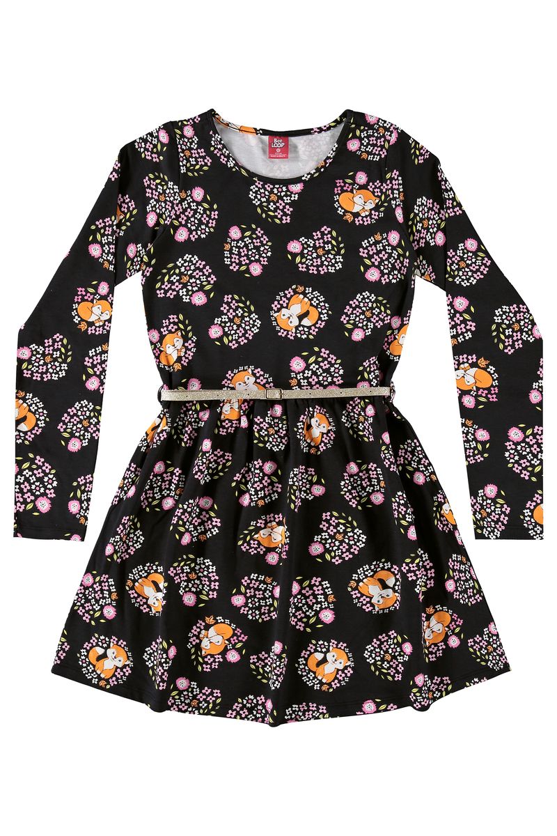 Vestido-Manga-Longa-Infantil-em-Cotton