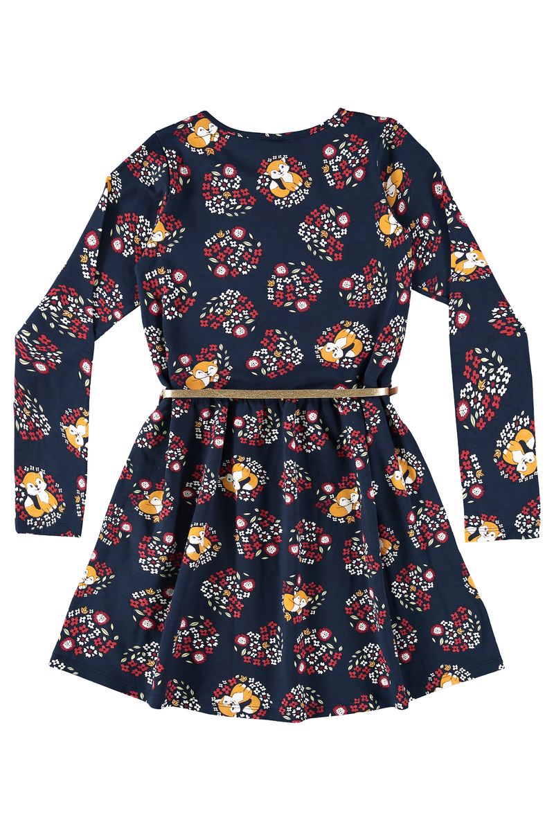 Vestido-Manga-Longa-Infantil-em-Cotton