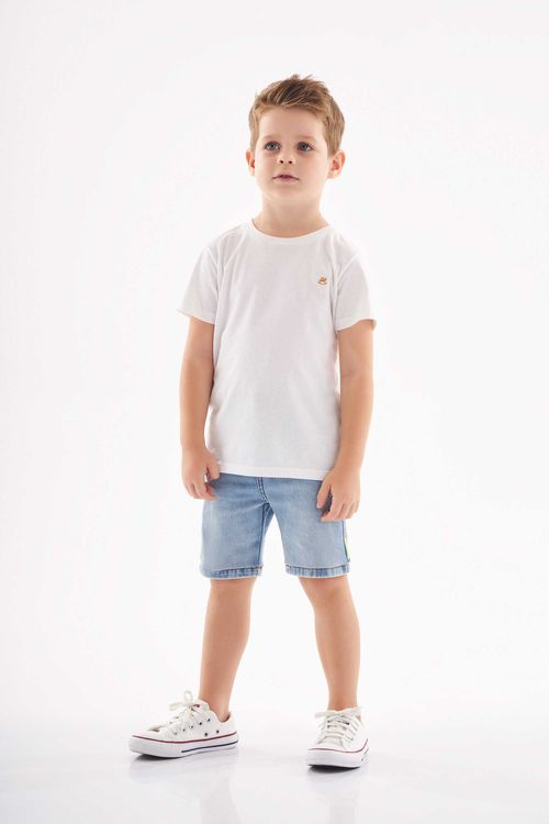 Bermuda em Jeans Infantil Masculina (Azul) Up Baby