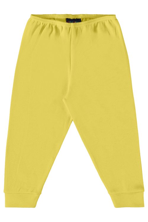 Calça Básica Unissex para Bebê (Amarelo) Guloseima