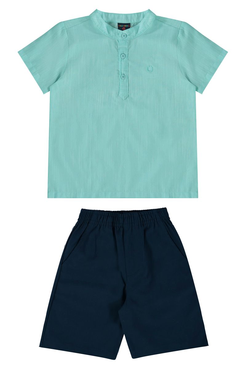 Conjunto-Camisa-Portugues-e-Bermuda-Infantil--Verde--Guloseima