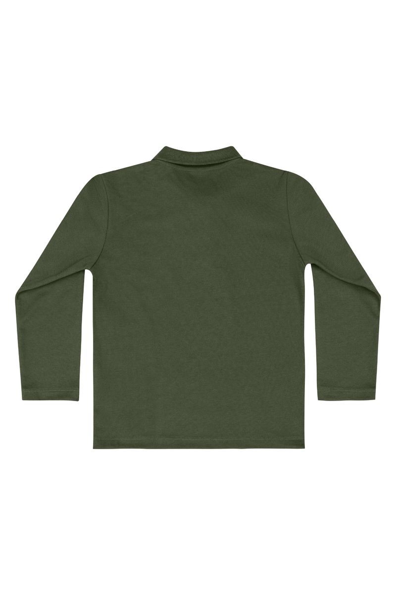 Polo-em-Piquet-Infantil-Menino--Verde-Escuro--Quimby