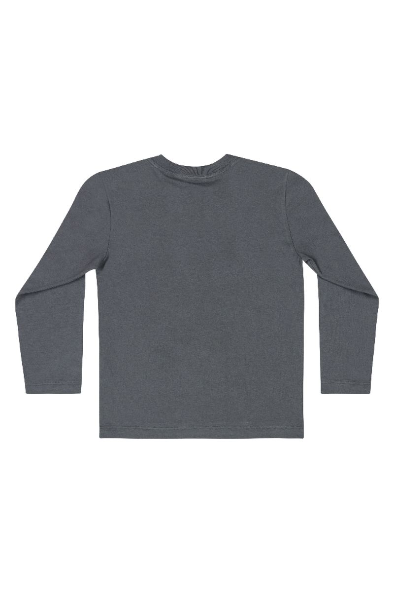 Camiseta-em-Meia-Malha-Infantil-Menino--Cinza-Escuro--Quimby