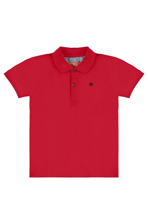 Camisa Polo Básica de Menino (Vermelho) Up Baby