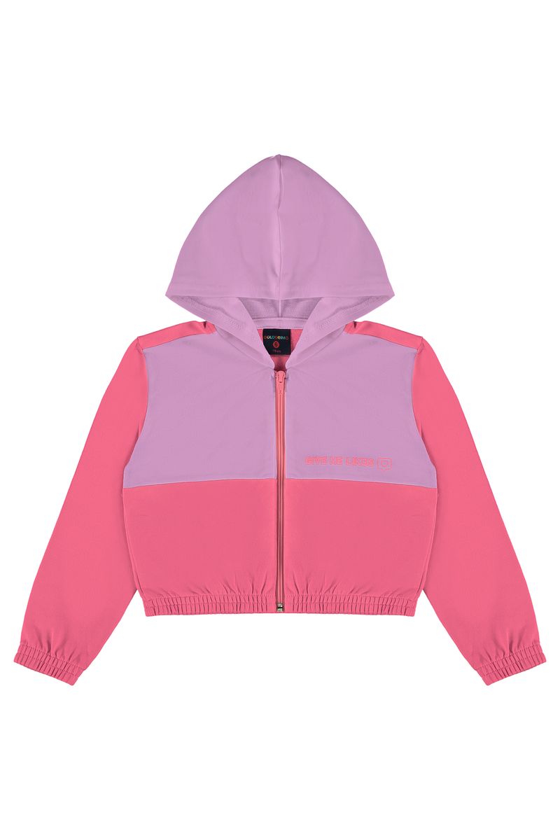 Conjunto-Jaqueta-Cropped-e-Calca-Infantil-Menina--Rosa-Pink--Guloseima