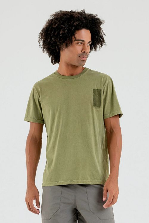 Camiseta Masculina em Meia Malha (Verde) The Philippines