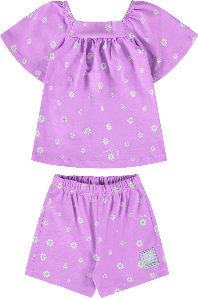 Conjunto-para-Bebe-Menina-com-Bata-e-Shorts