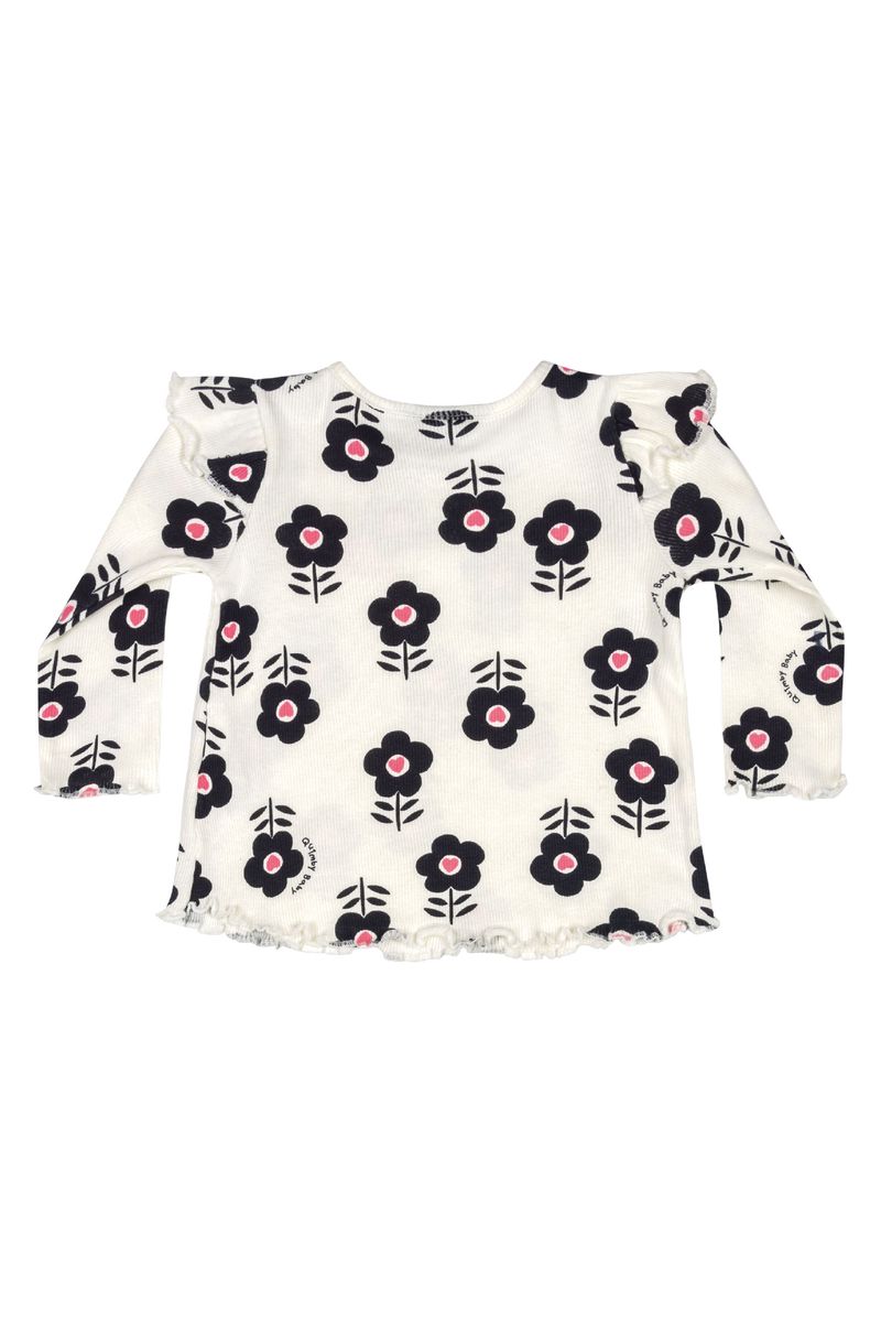 Conjunto-Blusa-e-Calca-Flare-para-Bebe-Menina--Branco--Quimby