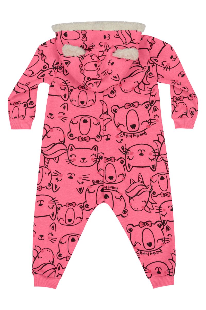 Macacao-Estampado-em-Moletom-para-Bebe-Menina--Rosa-Pink--Quimby
