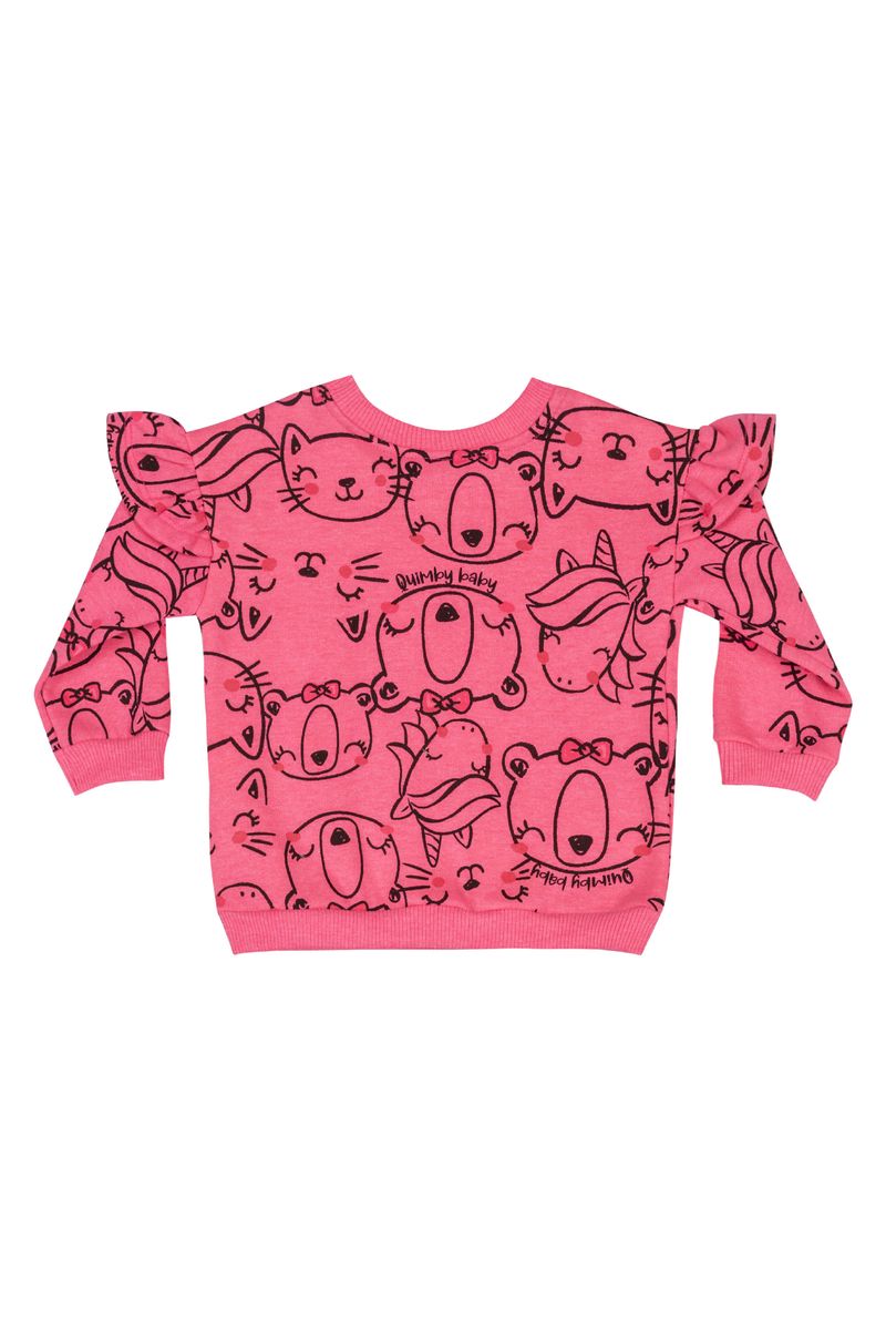 Conjunto-Blusao-e-Calca-para-Bebe-Menina--Rosa--Quimby