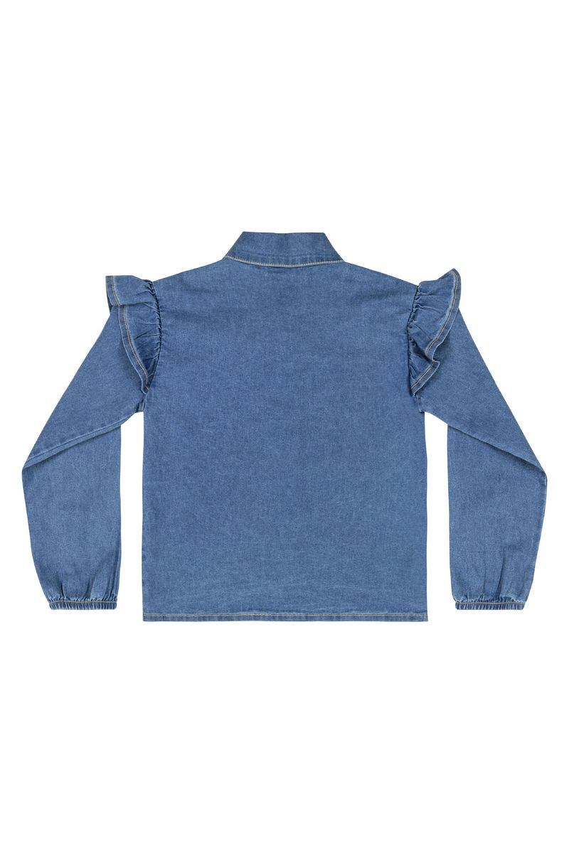 Camisa-Jeans-Infantil-Menina--Azul-Claro--Quimby