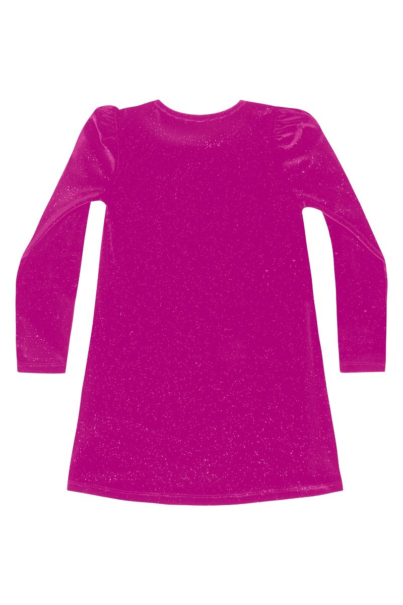 Vestido-em-Veludo-com-Glitter-Infantil--Roxo--Quimby