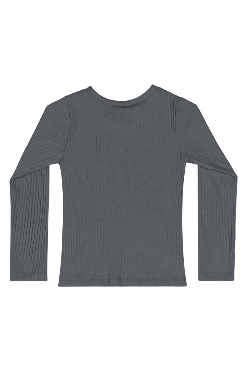 Blusa-de-Manga-Longa-Infantil-Menina--Cinza-Escuro--Quimby