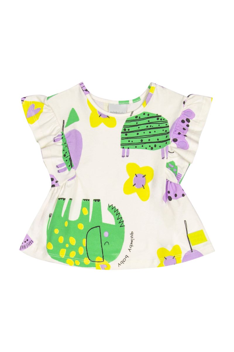 Conjunto-com-Blusa-e-Short-em-Cotton-para-Bebe-Menina--Off-White--Quimby