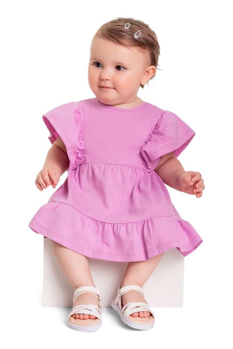 Vestido-em-Meia-Malha-para-Bebe-Menina--Roxo--Quimby