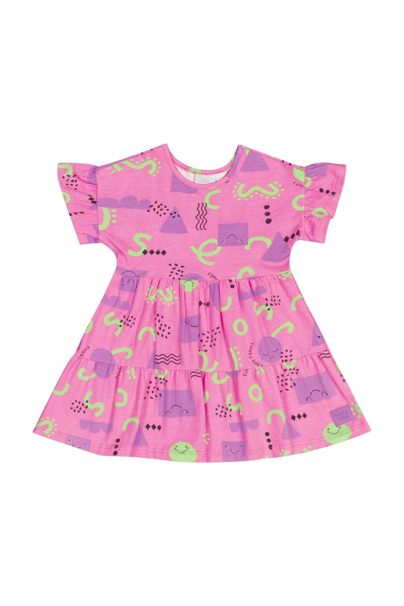 Vestido-em-Cotton-para-Bebe-Menina--Rosa--Quimby