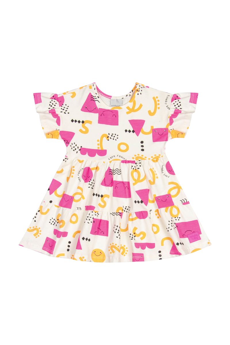 Vestido-em-Cotton-para-Bebe-Menina--Off-White--Quimby