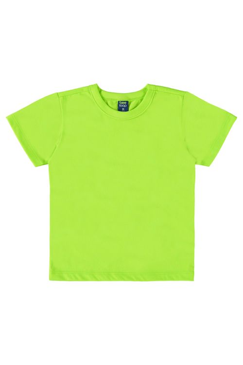 Camiseta Básica Infantil em Meia Malha para Menino (Verde) Bee Loop