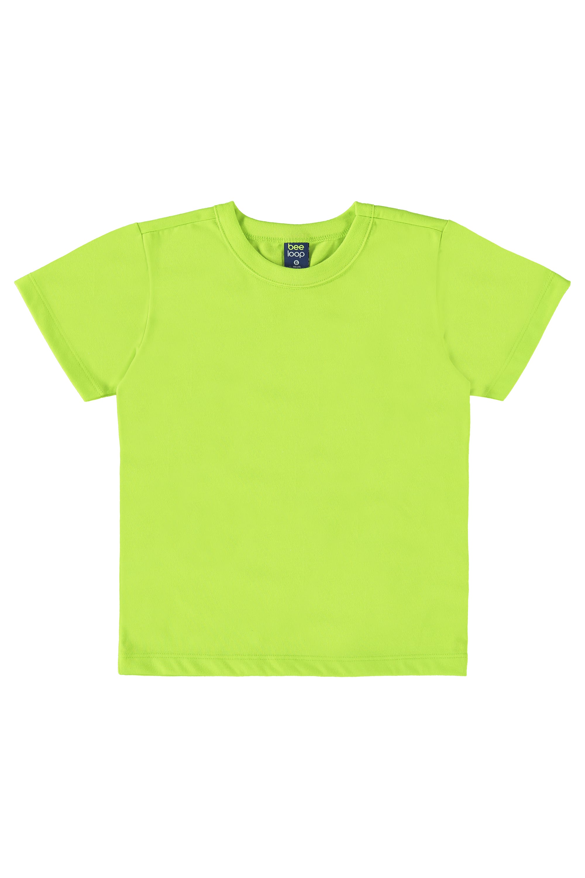 Camiseta Básica Infantil em Meia Malha para Menino (Verde) Bee Loop