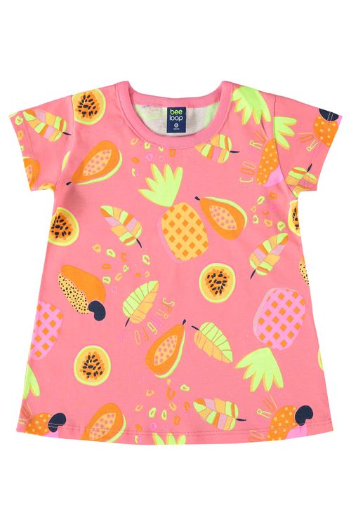 Blusa em Meia Malha para Menina (Rosa) Bee Loop