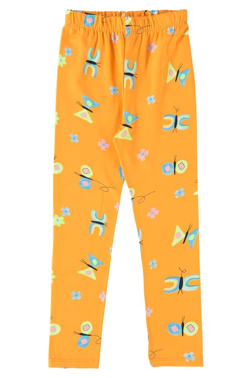 Legging em Cotton para Menina (Amarelo) Bee Loop