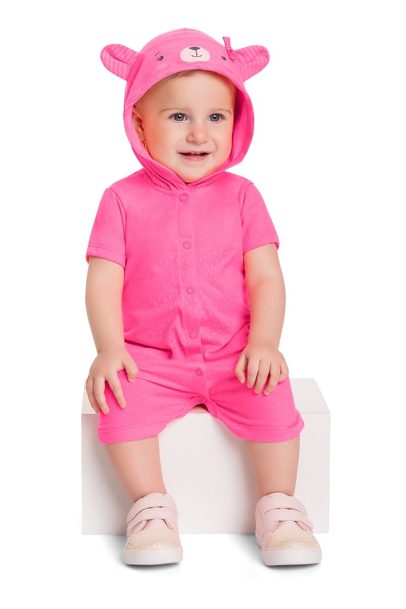 Macaquinho-com-Capuz-em-Meia-Malha-para-Bebe-Menina--Rosa--Quimby