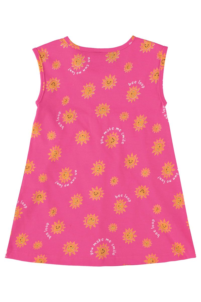 Vestido-em-Meia-Malha-para-Bebe-Menina--Rosa--Bee-Loop