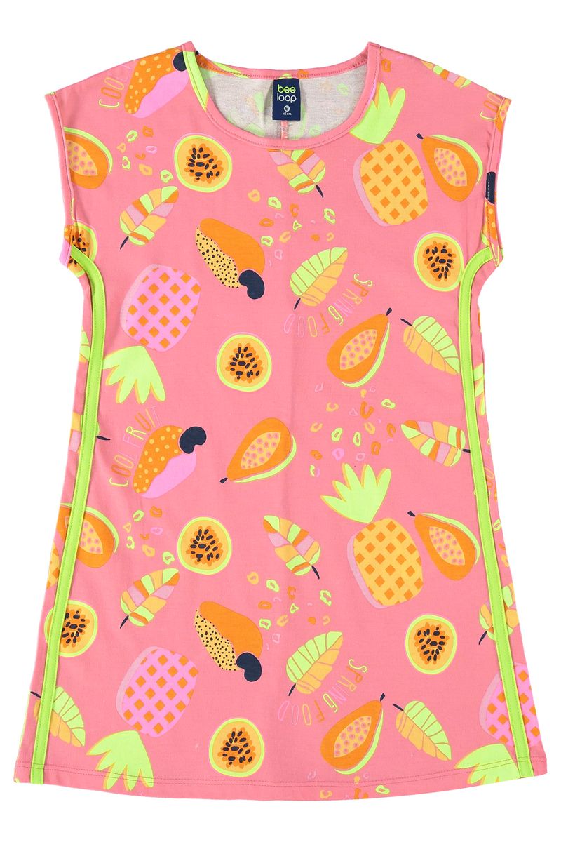 Vestido-Infantil-em-Meia-Malha--Rosa--Bee-Loop