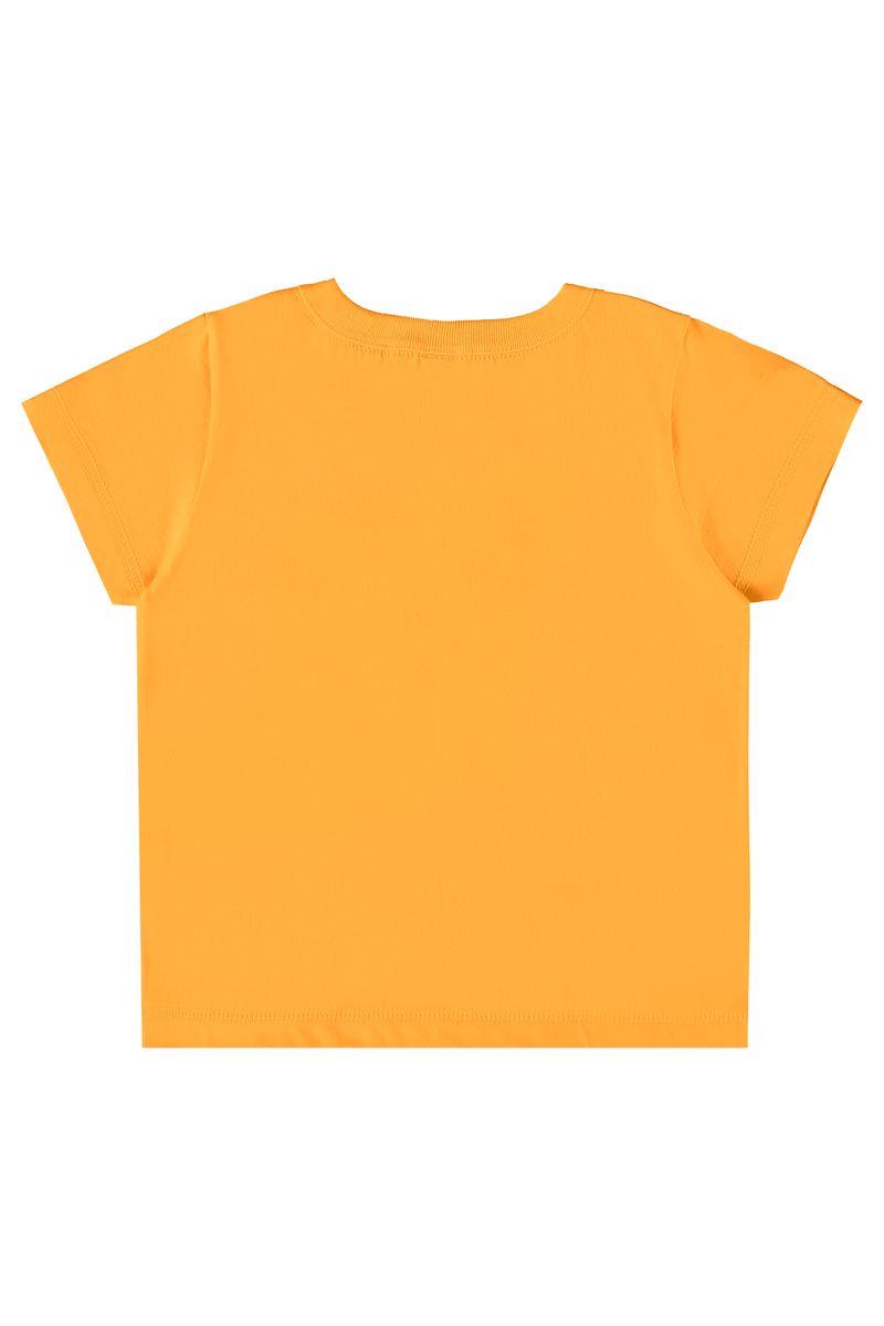 Blusa-Infantil-em-Meia-Malha-para-Menina--Amarelo--Bee-Loop