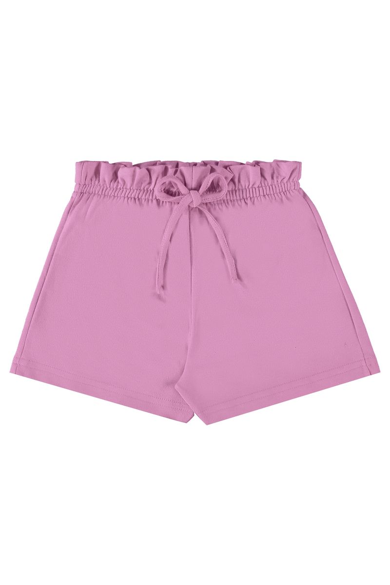 Short-Infantil-em-Moletom-para-Menina--Roxo--Bee-Loop