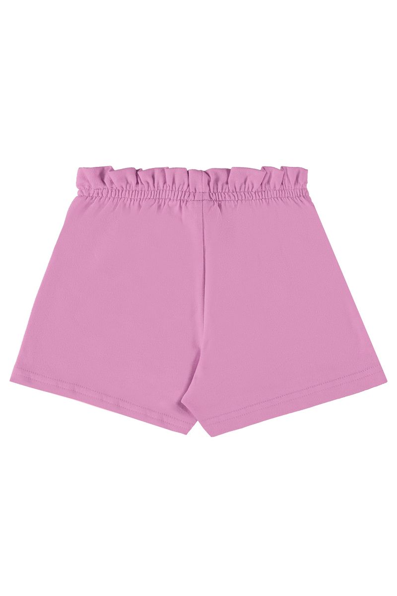 Short-Infantil-em-Moletom-para-Menina--Roxo--Bee-Loop