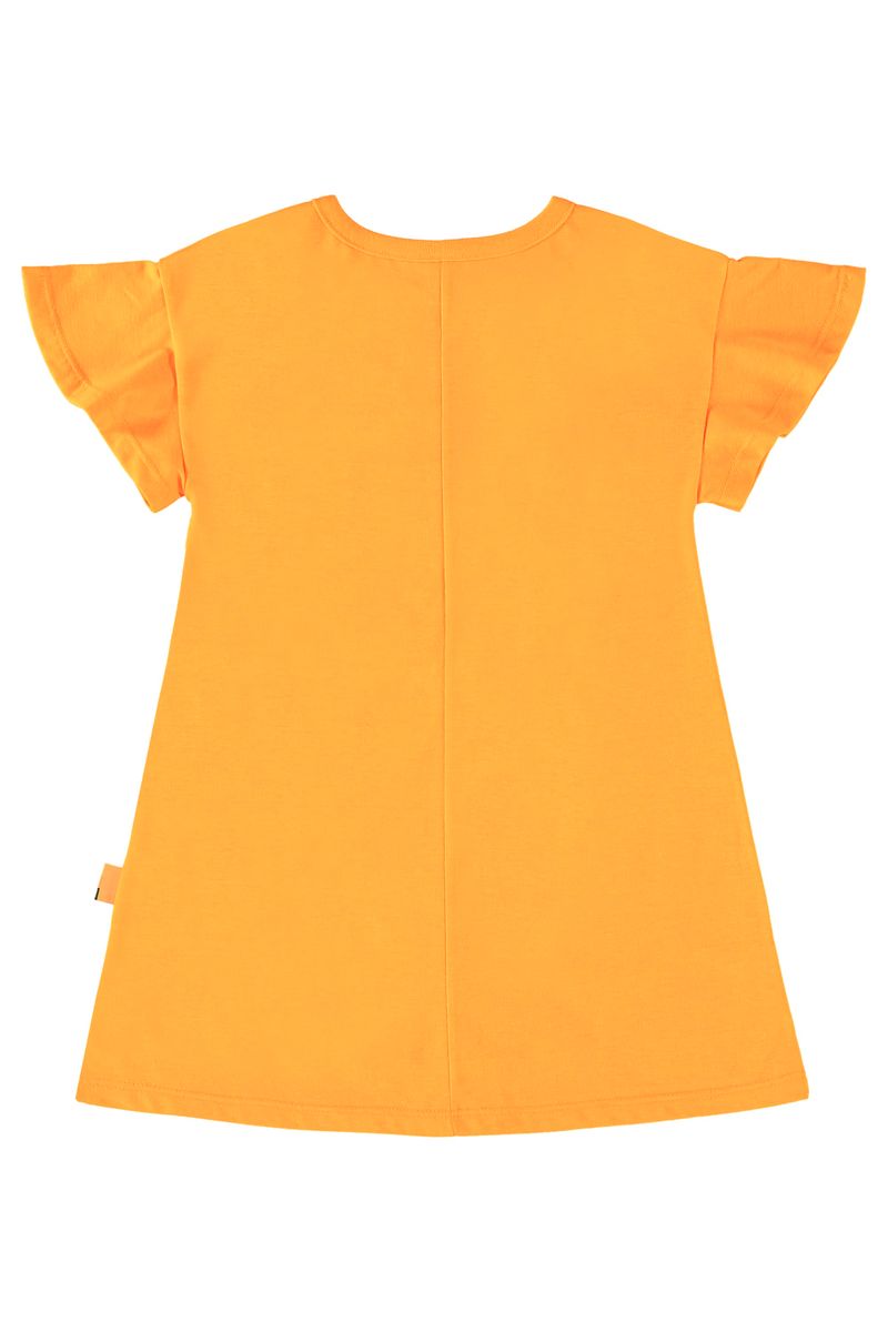 Vestido-Infantil-em-Meia-Malha--Amarelo--Bee-Loop