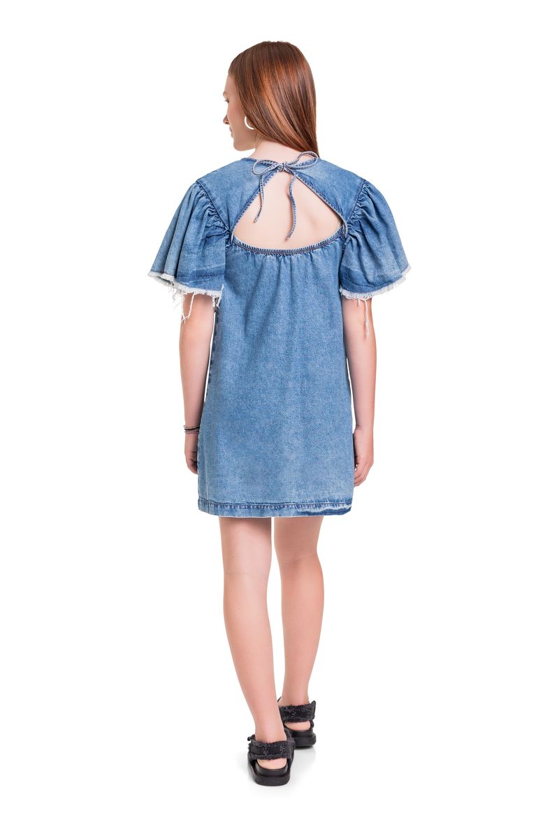 Vestido-Jeans-Juvenil--Azul--Gloss