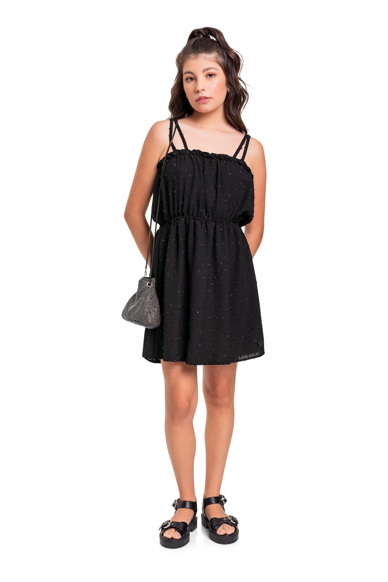 Vestido-de-Alcinha-Juvenil--Preto--Gloss