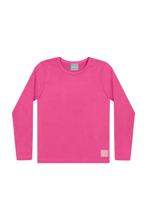 Blusa Manga Longa Infantil Unissex FPS +50 (Rosa) Quimby