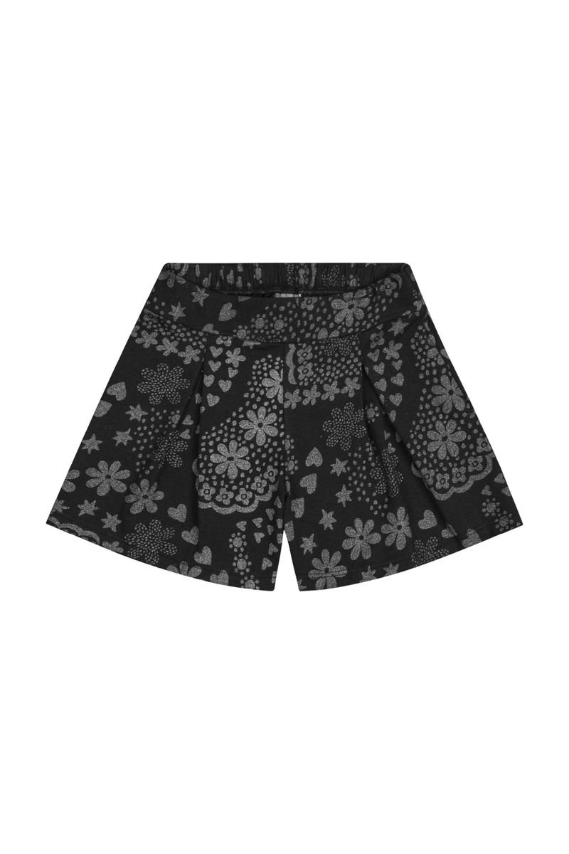 Conjunto-Infantil-com-Cropped-e-Short-para-Menina--Preto--Quimby