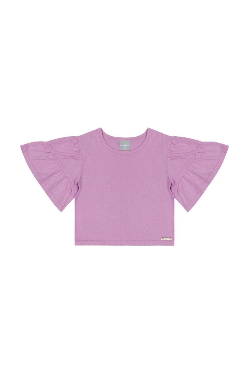 Blusa-Cropped-Infantil-em-Meia-Malha-para-Menina--Roxo--Quimby