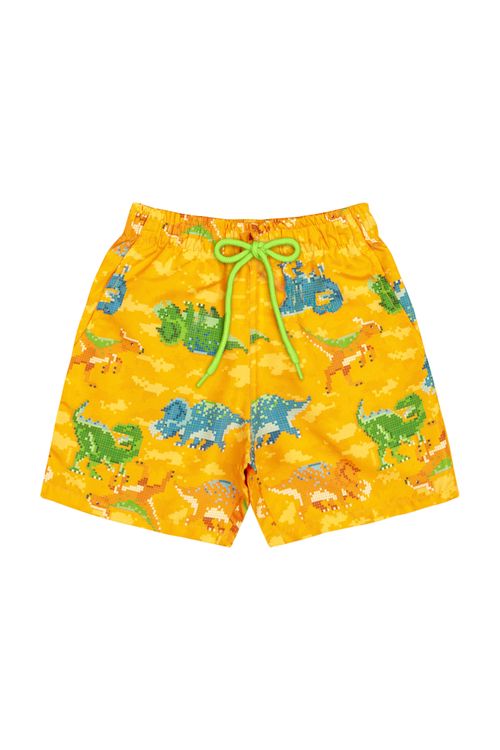 Bermuda Infantil em Microfibra Sublimada para Menino (Laranja) Quimby