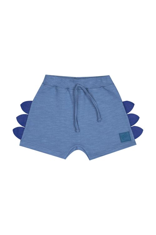 Short Unissex em Moletinho para Bebê (Azul) Quimby