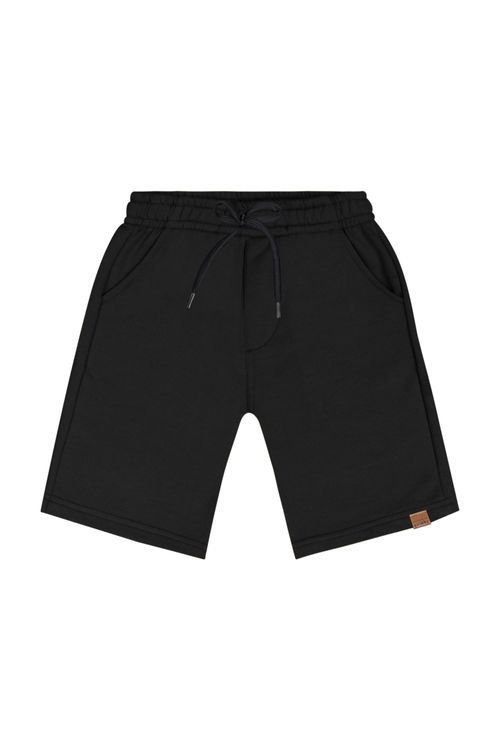 Bermuda Infantil em Moletom para Menino (Preto) Quimby