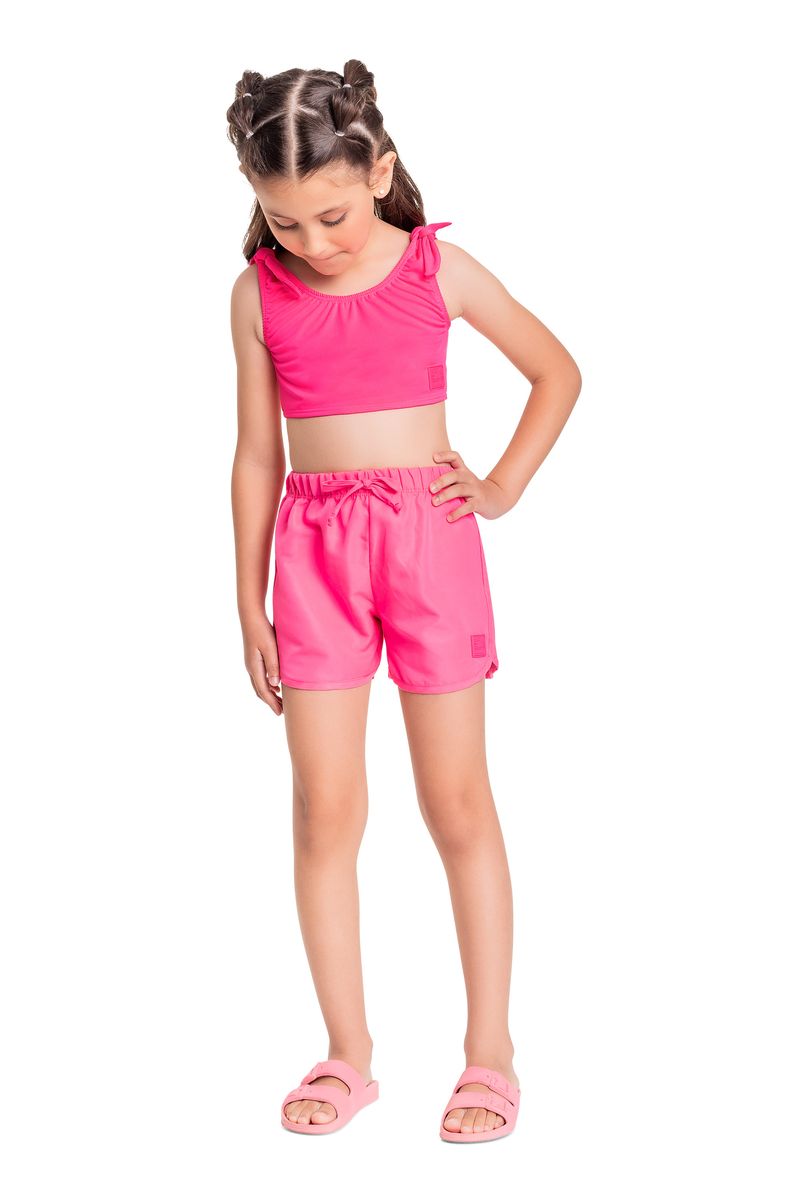 Short-Infantil-em-Microfibra-para-Menina--Rosa--Quimby