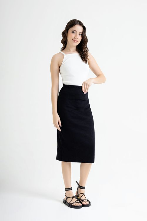 Regata Feminina Básica em Ribana (Off White) Just Basic