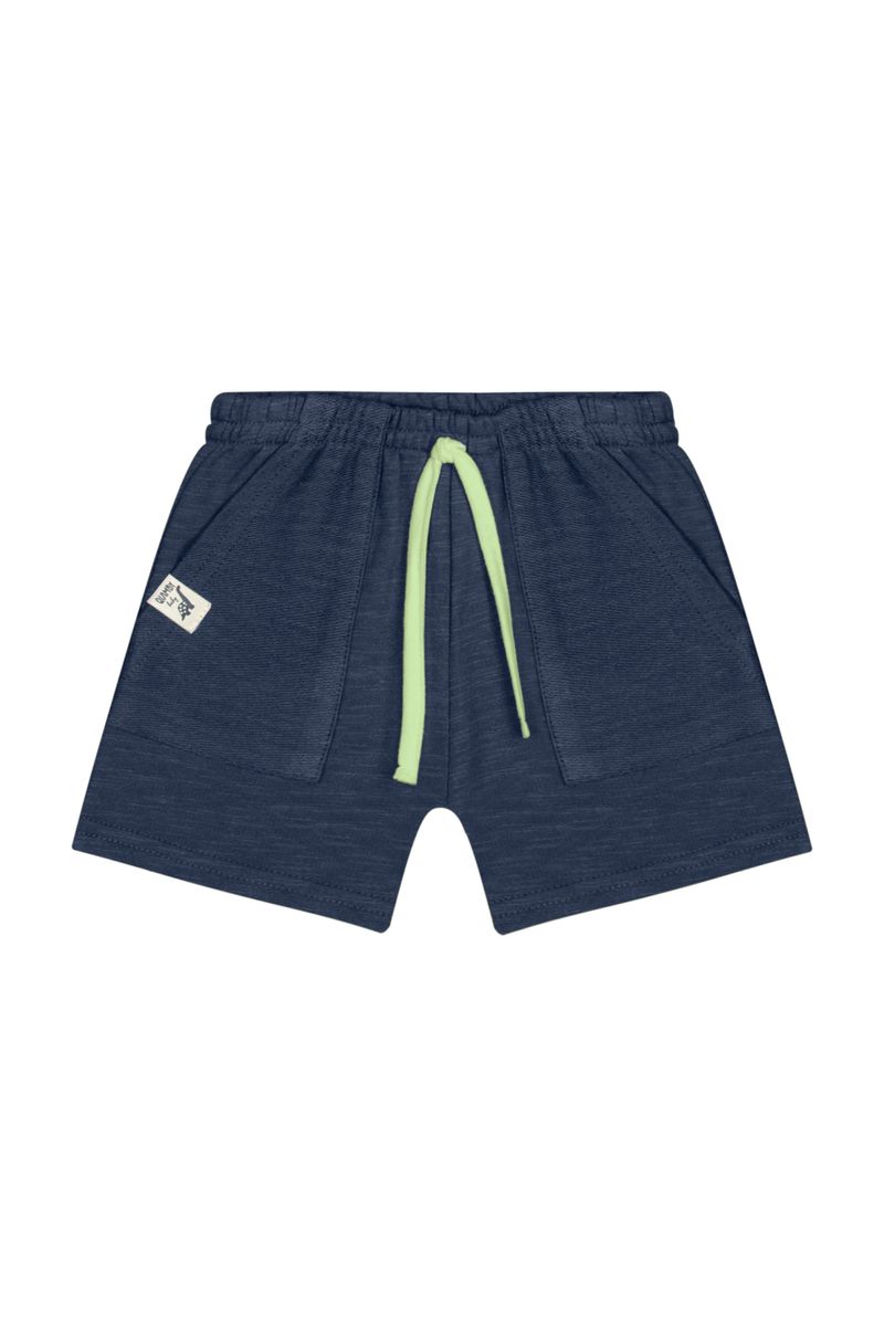 Conjunto-com-Camiseta-e-Bermuda-para-Bebe-Menino--Verde--Quimby