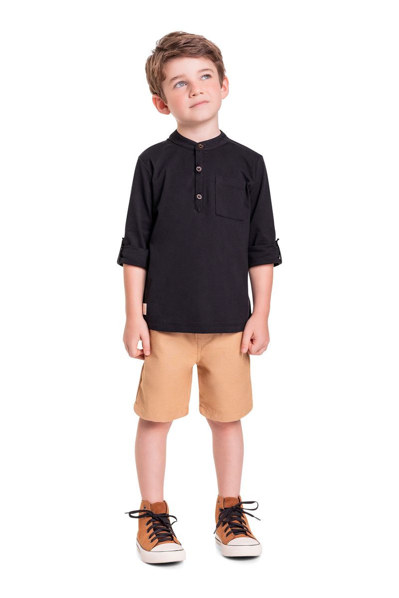 Conjunto-Infantil-com-Camiseta-e-Bermuda-para-Menino