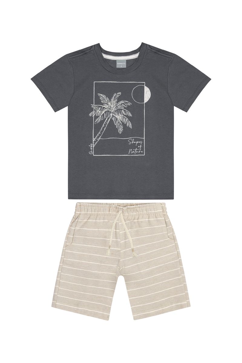 Conjunto-Infantil-com-Camiseta-e-Bermuda-para-Menino