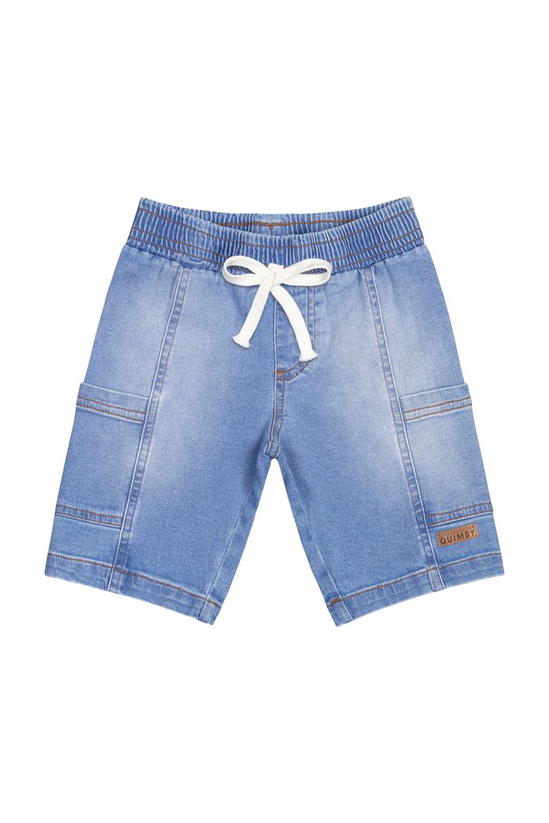 Bermuda-Jeans-Infantil-para-Menino--Azul--Quimby